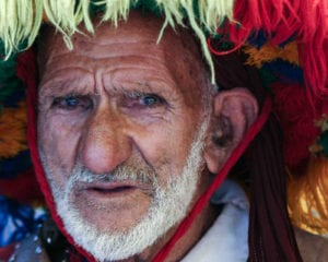 Moroccan man in a traditional headress